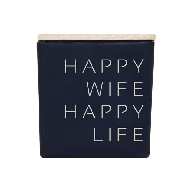 HAPPY WIFE HAPPY LIFE CANDLE