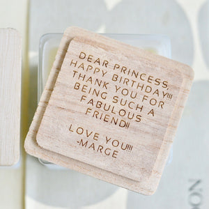 ENGRAVE YOUR NAME CANDLE