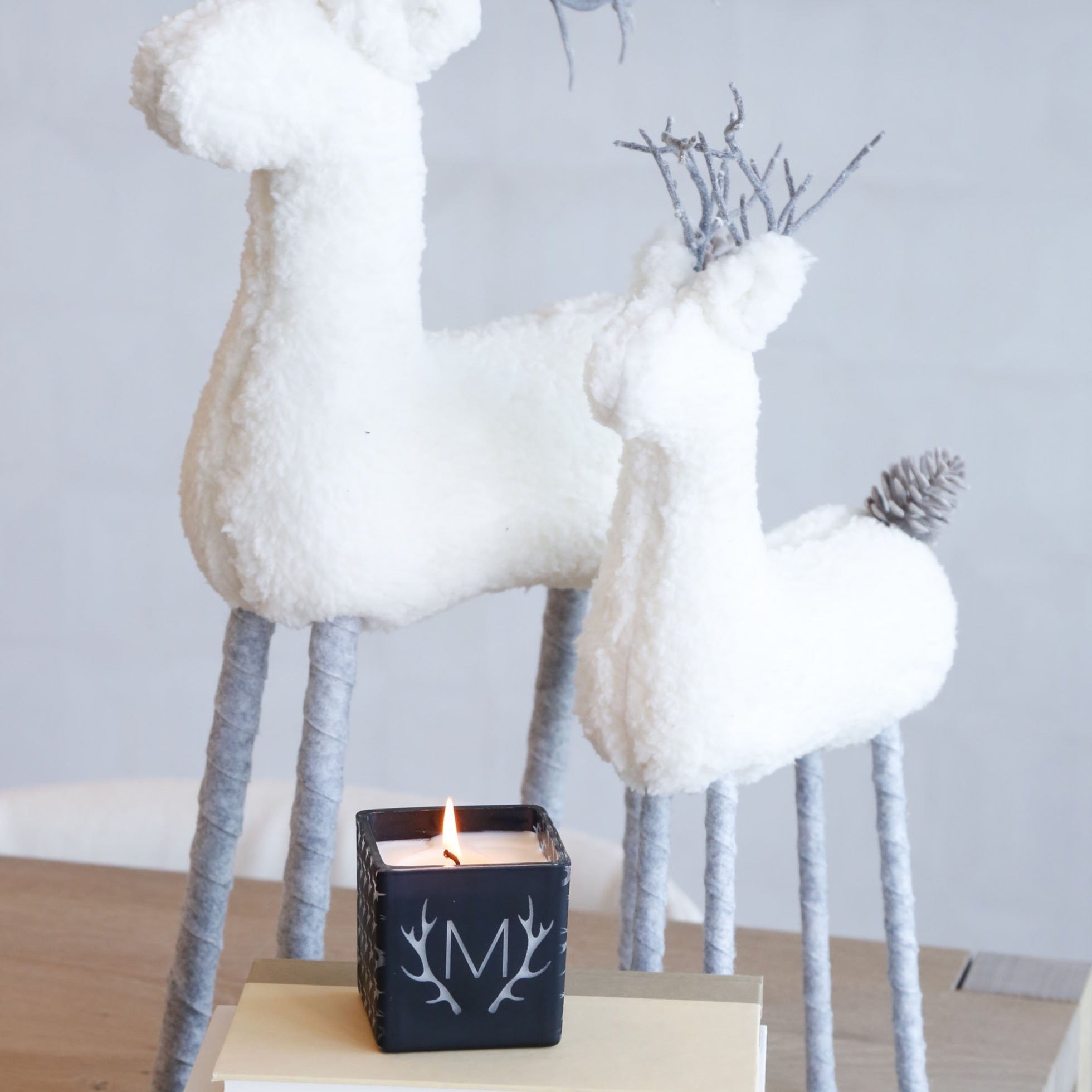 REINDEER MONOGRAM CANDLE