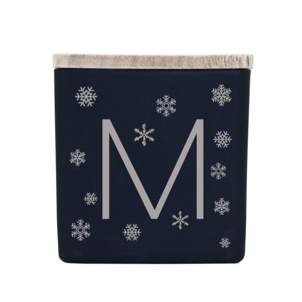 SNOWFLAKE MONOGRAM CANDLE