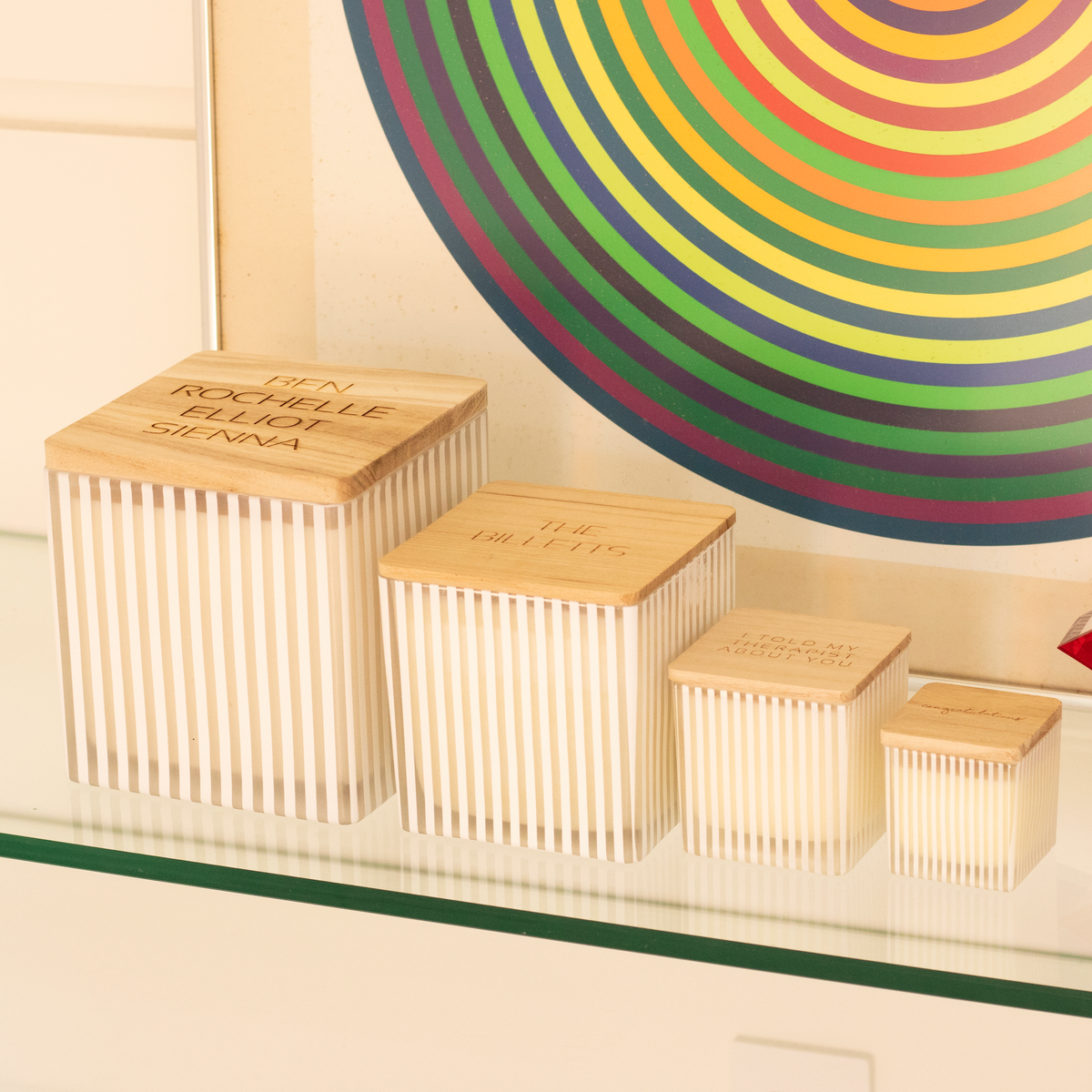 Vertical Stripes Candle