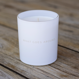 WHAT GOES AROUND CYLINDER CANDLE