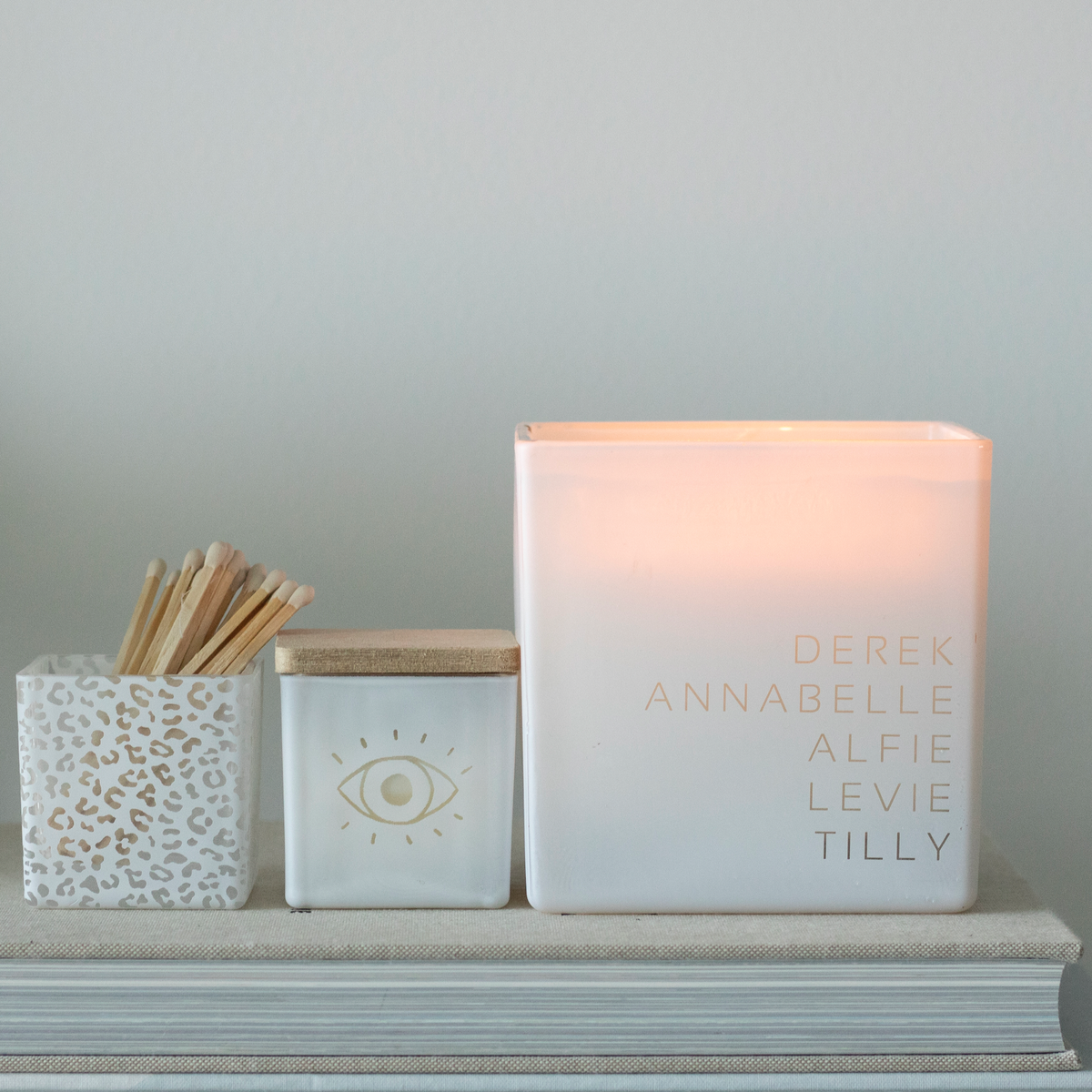 Family First Names Candle
