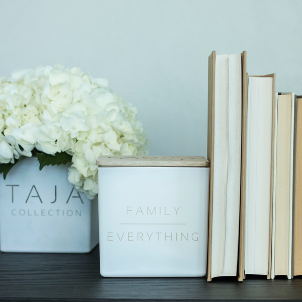 family over everything white super candle