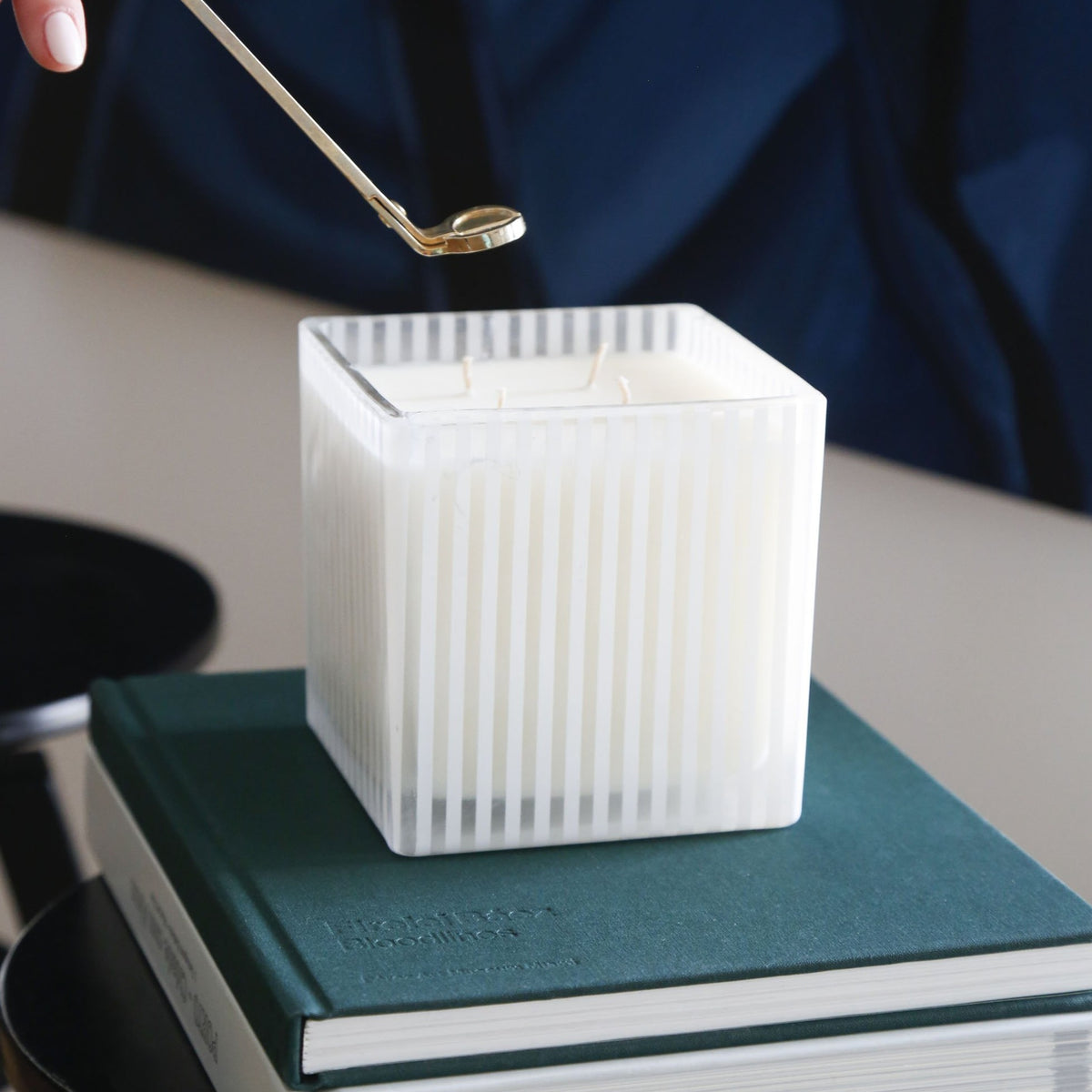 Vertical Stripes Candle